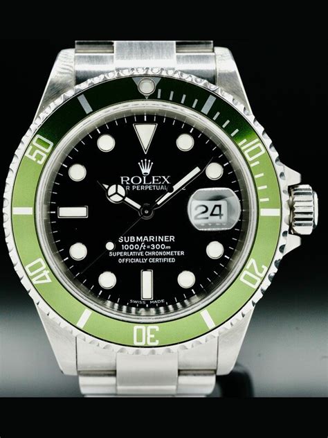 rolex submariner kermit 50th anniversary edition 40mm|Rolex Submariner kermit bezel.